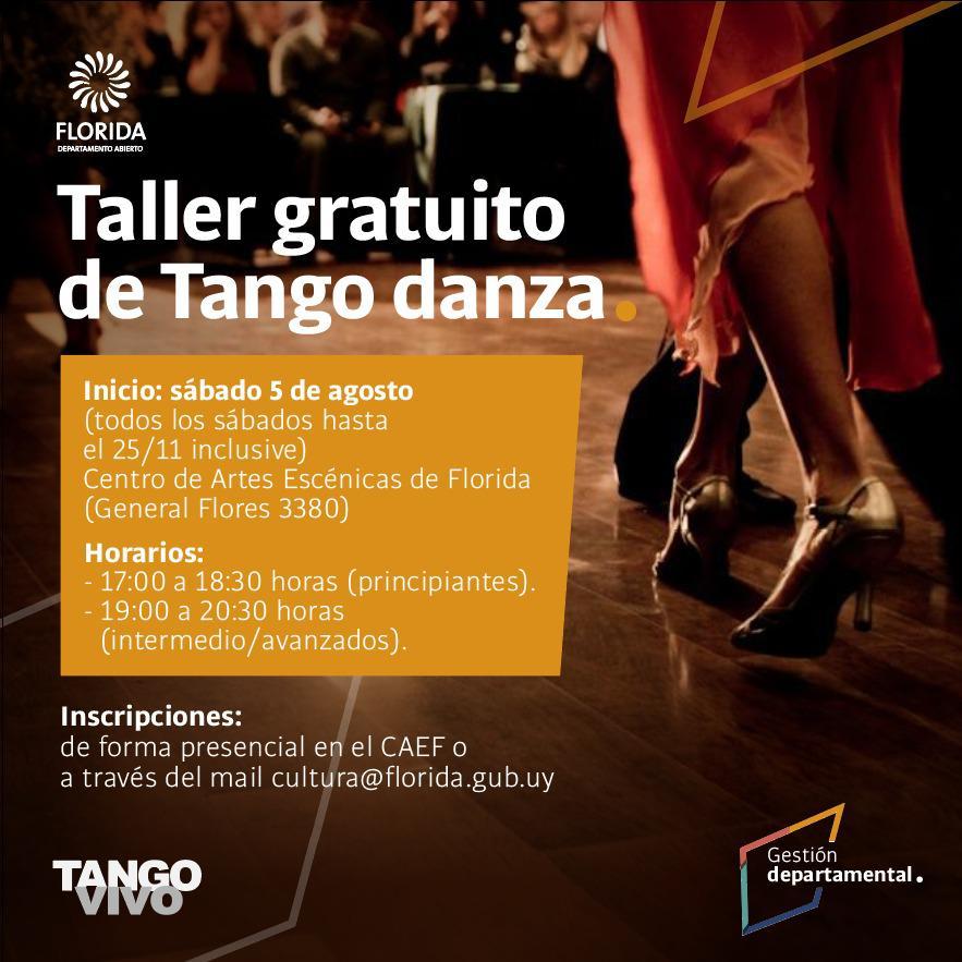 Taller gratuito de Tango Danza Taller gratuito de Tango Danza