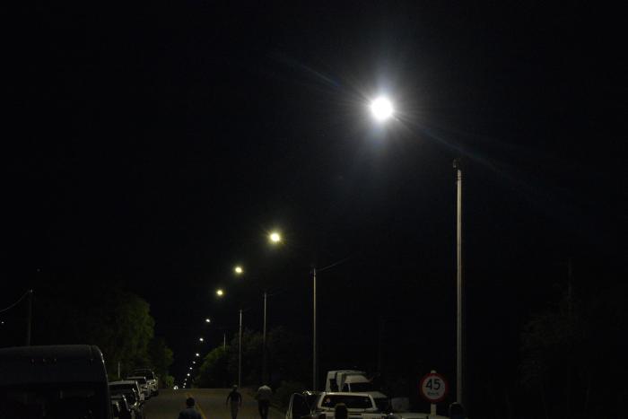 Inauguración luces led para 25 de Agosto ´´
