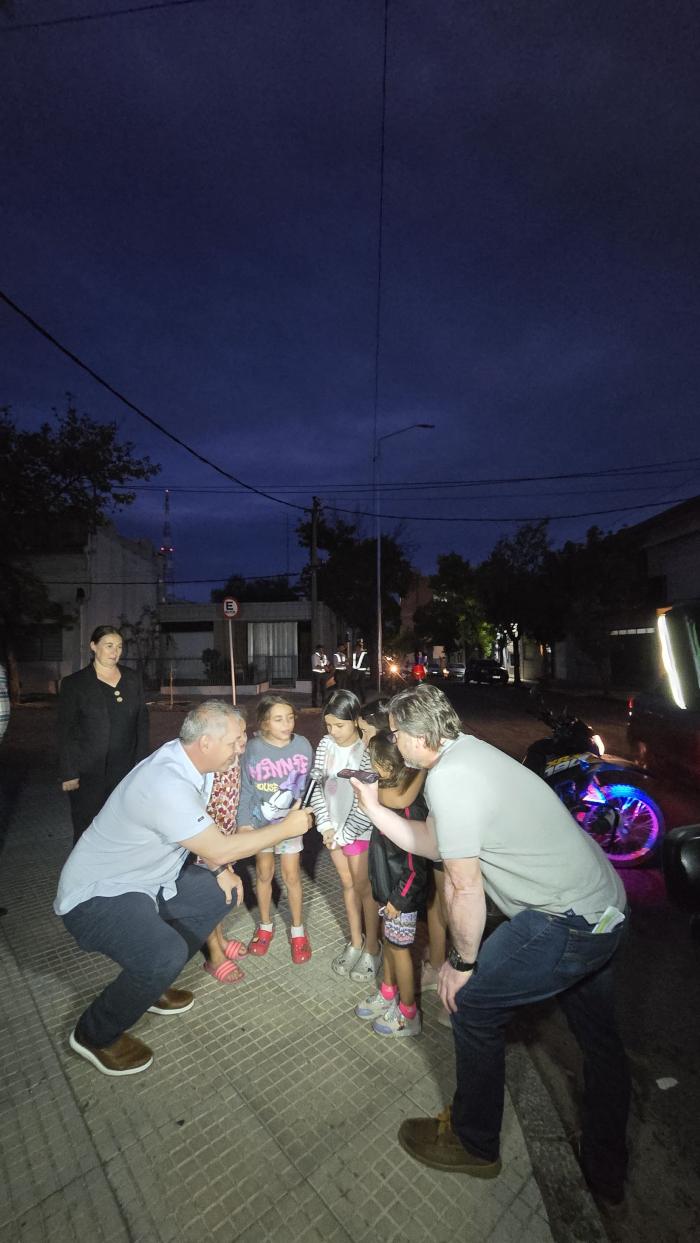 Inauguracion focos led en calles Gallinal y Calleros ´´