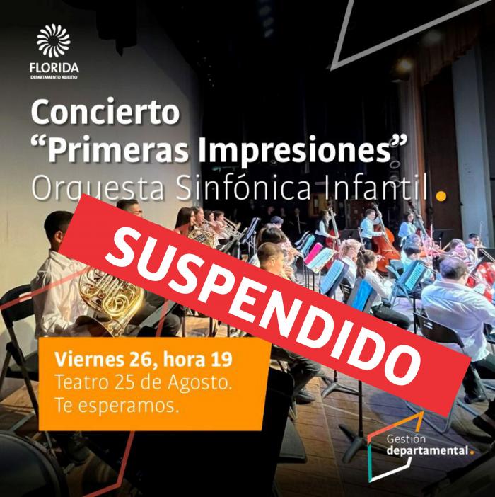 Concierto suspendido