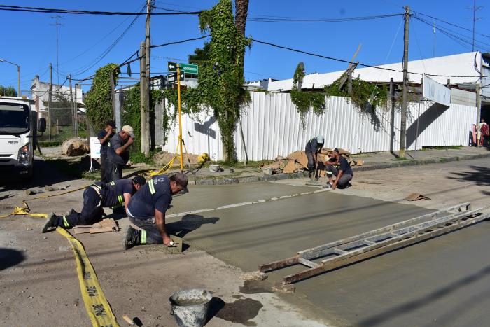 Reparación de hormigón de calle Independencia