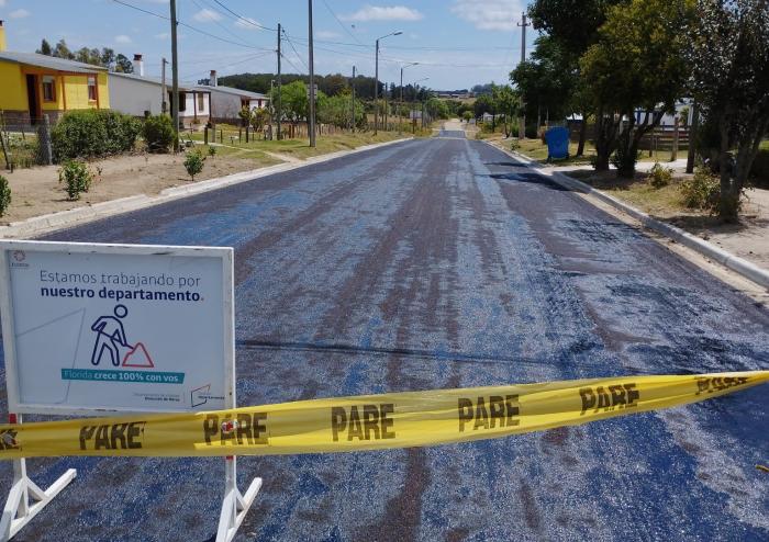 Trabajos del plan 100% bitumen en 25 de Mayo