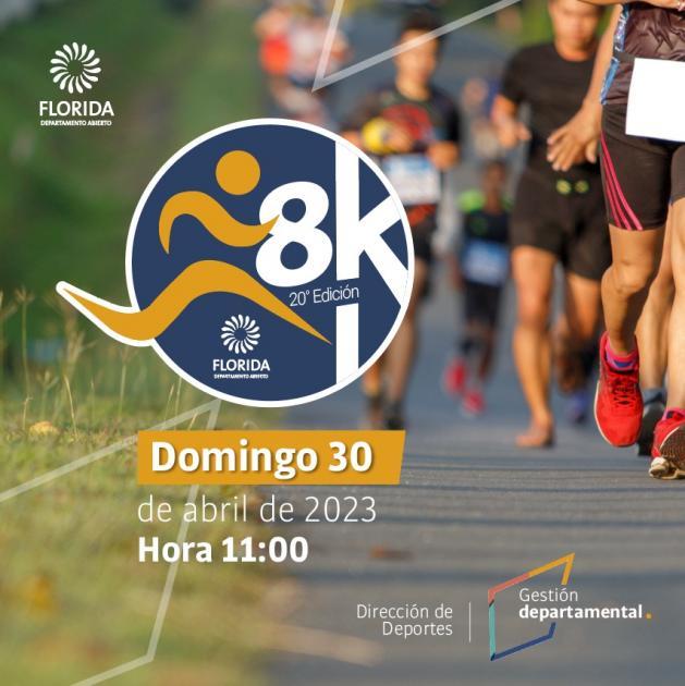 El domingo se corre la 20 edición de la 8k Florida