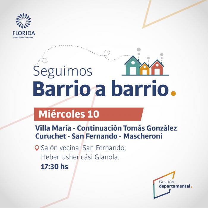 Continúa la gira Barrio a Barrio