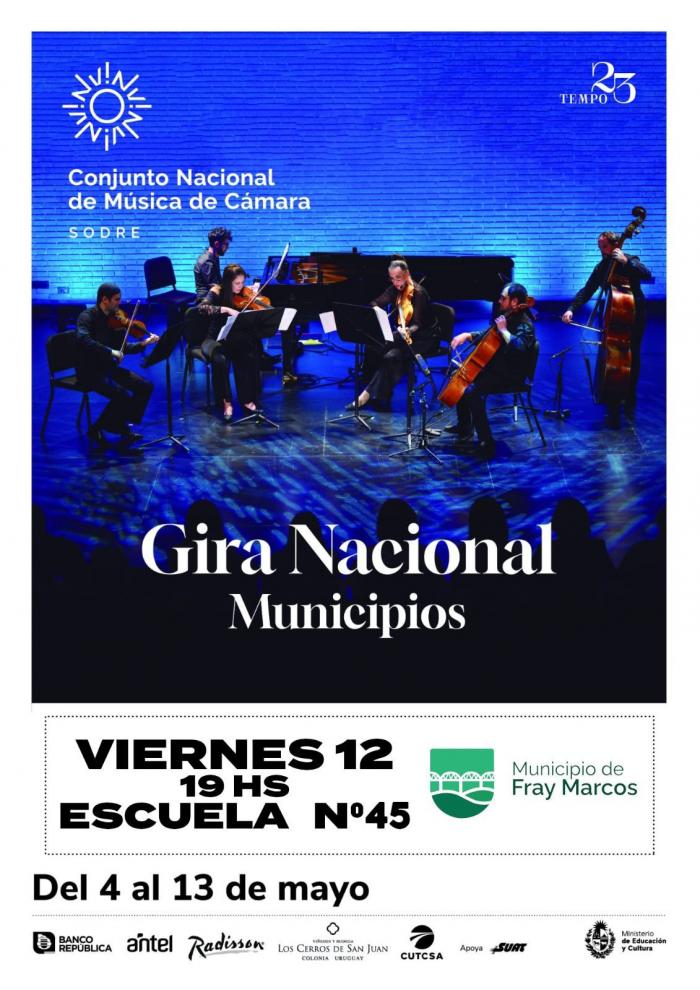 Conjunto Nacional de Música de Cámara del SODRE se presenta en Fray Marcos Conjunto Nacional de Música de Cámara del SODRE se presenta en Fray Marcos