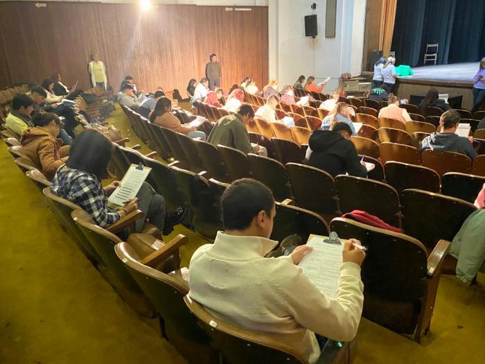 Primera etapa del concurso de inspectores en el Teatro 25 de agosto