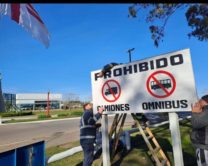 Trabajos de señalización vial