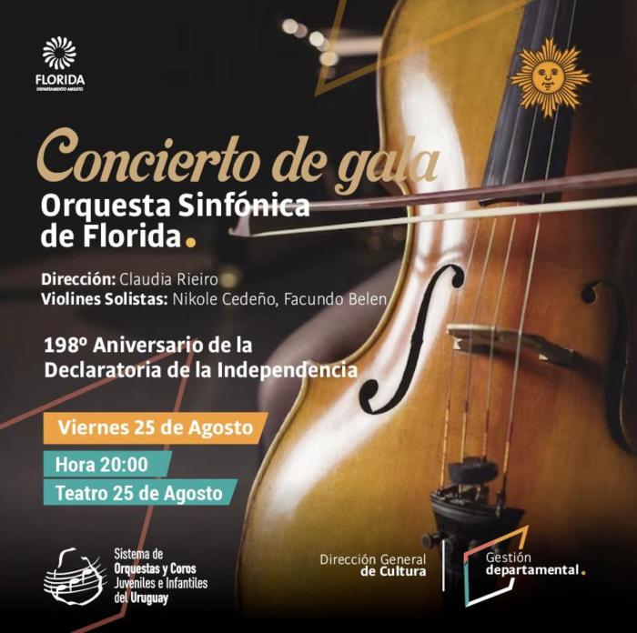 Sinfónica de Florida en la Gala del 25 de Agosto Sinfónica de Florida en la Gala del 25 de Agosto