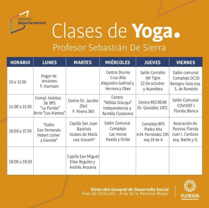 Clases de Yoga 2024 Clases de Yoga 2024