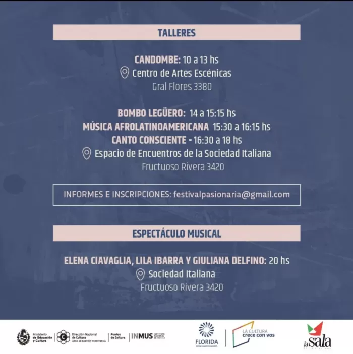 Actividades por el día del candombe ´´