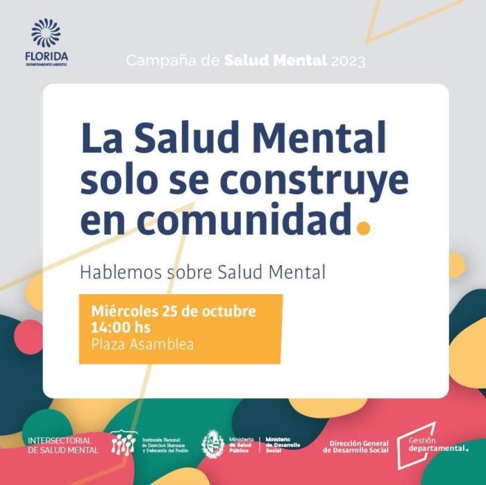 Charla abierta sobre salud mental en Plaza Asamblea