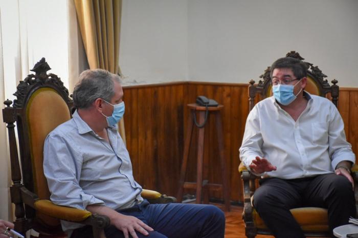 Guillermo López y Leonardo Cipriani en reunión 
