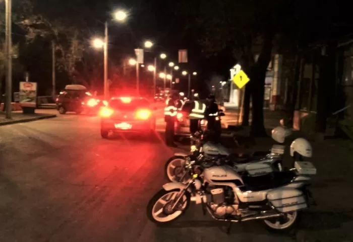 controles en la noche del 24
