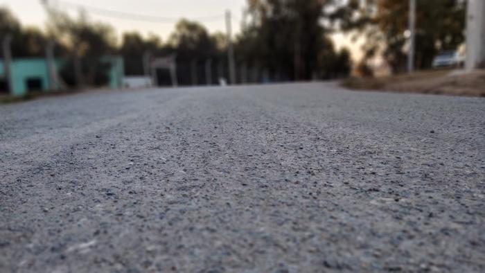 Obras de bituminización en Sarandí Grande