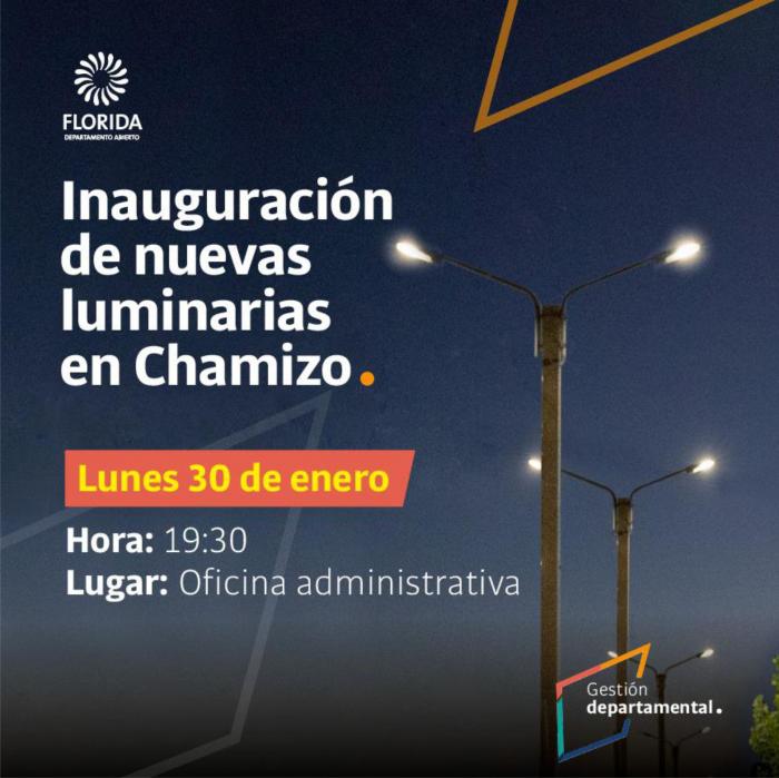 Nuevas luminarias para Chamizo