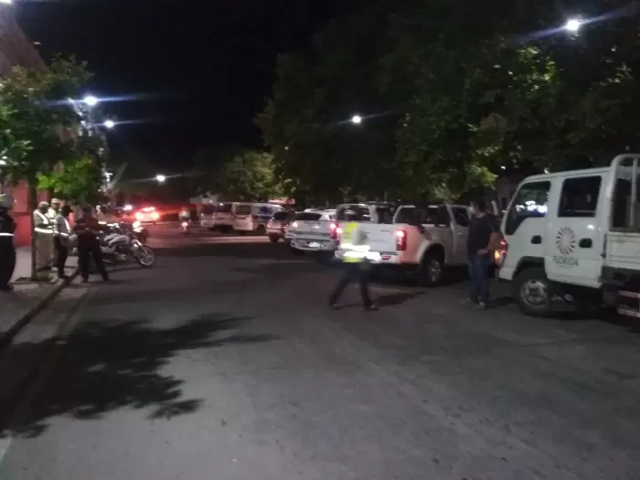 Equipos antes de comenzar el operativo