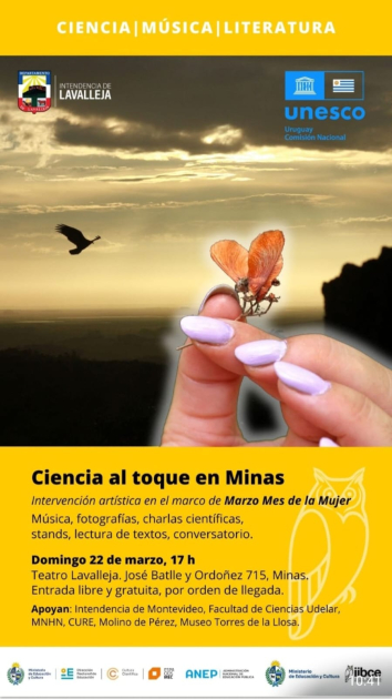 Ciencia al toque, con música, fotografías, stands, charlas científicas, lectura y conversatorio Ciencia al toque, con música, fotografías, stands, charlas científicas, lectura y conversatorio