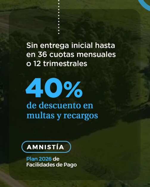 Comienza la Amnistía: Plan 2026 de Facilidades de Pago en Lavalleja Comienza la Amnistía: Plan 2026 de Facilidades de Pago en Lavalleja