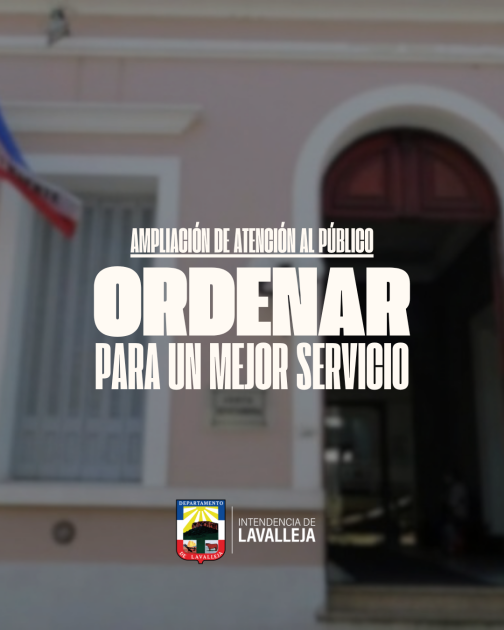 La Intendencia de Lavalleja amplía el horario de atención al público La Intendencia de Lavalleja amplía el horario de atención al público