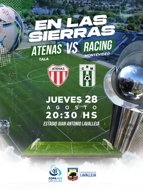 Atenas de Tala y Racing de Montevideo se enfrentan en Minas por Copa Uruguay Atenas de Tala y Racing de Montevideo se enfrentan en Minas por Copa Uruguay