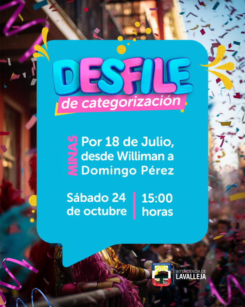 Este sábado será el primer desfile de categorización en Minas