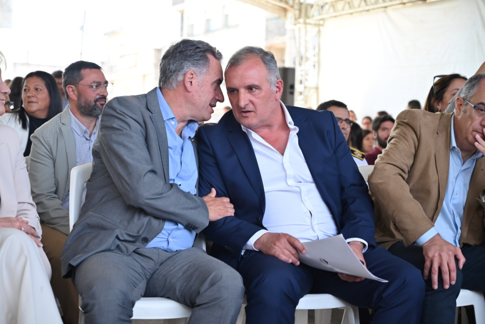 El Presidente de la República, Yamandú Orsi, y el Intendente de Lavalleja, Daniel Ximénez