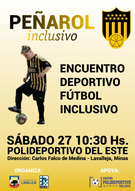 Peñarol Inclusivo tendrá una actividad el sábado 27 en Minas