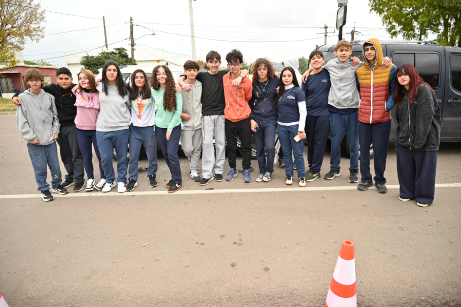 Simulacro de siniestro de tránsito en Minas promovió la concientización y la educación vial