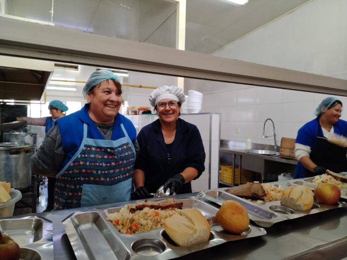 Trabajadoras del comedor municipal número 65