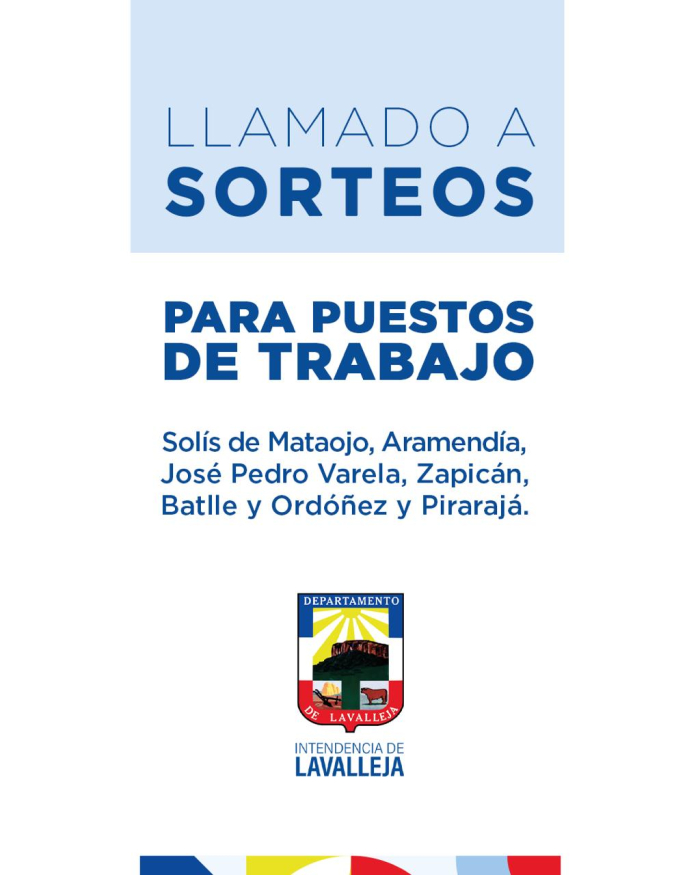 La Intendencia de Lavalleja abrió inscripciones para nuevos sorteos de trabajo zafral en municipios La Intendencia de Lavalleja abrió inscripciones para nuevos sorteos de trabajo zafral en municipios