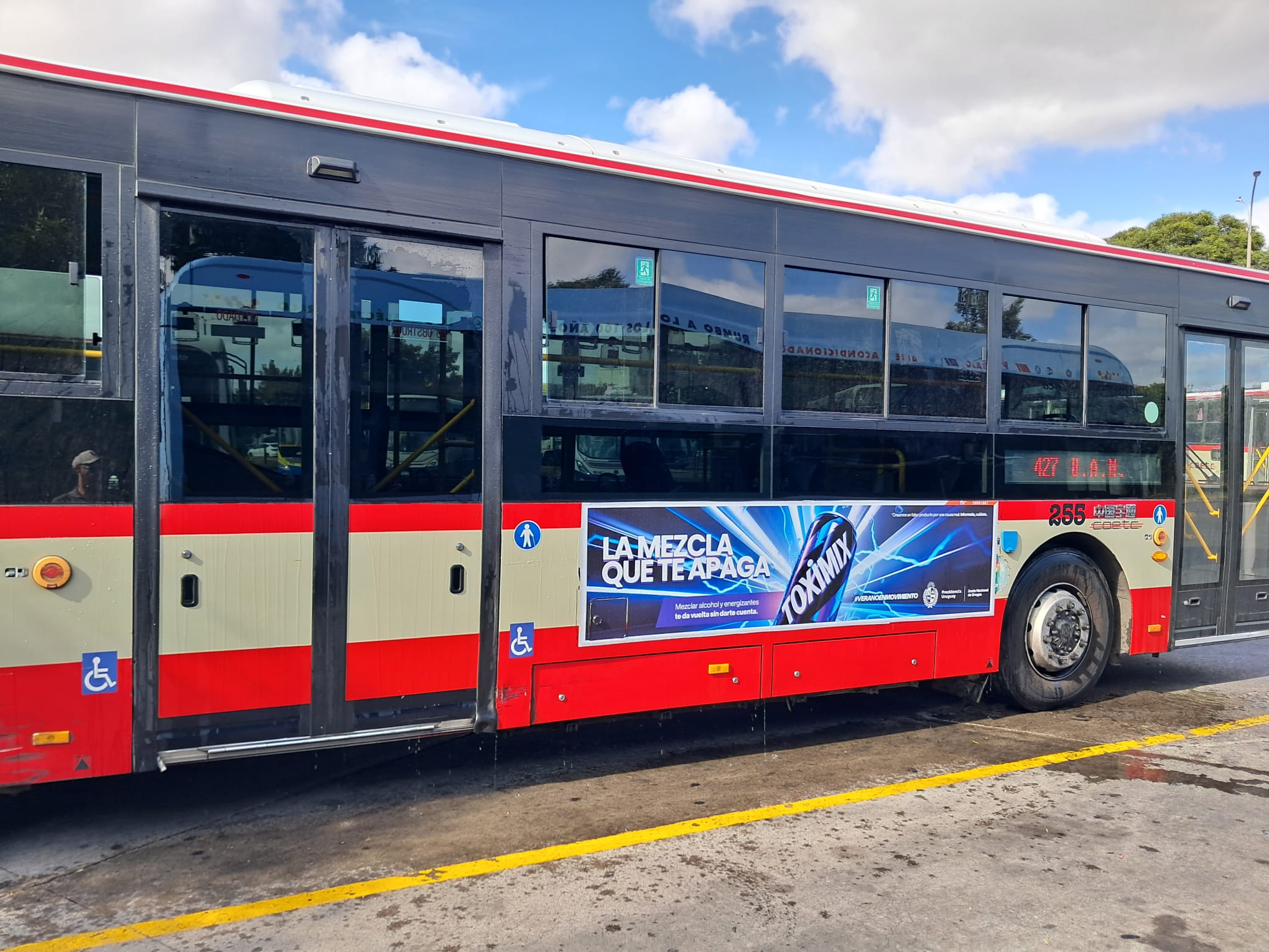 bus con publicidad Toximix