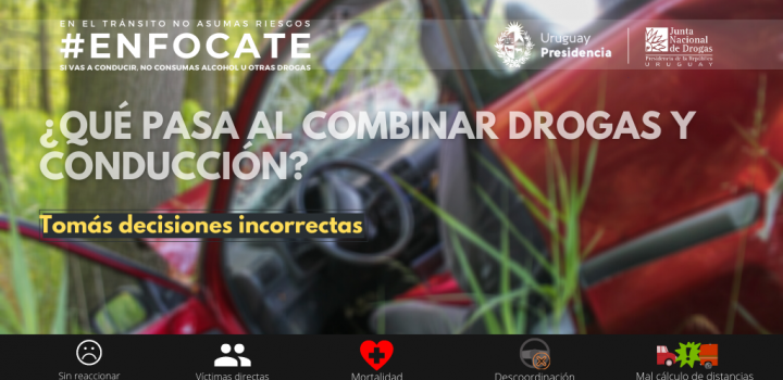 ¿Qué pasa al combinar drogas y conducción?