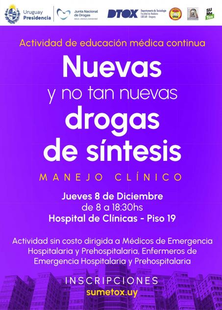 Nuevas y no tan nuevas drogas de síntesis. Manejo clínico