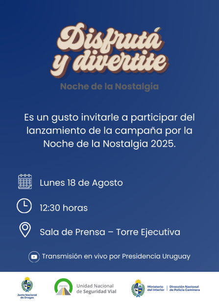 invitación lanzamiento Noche de la Nostalgia