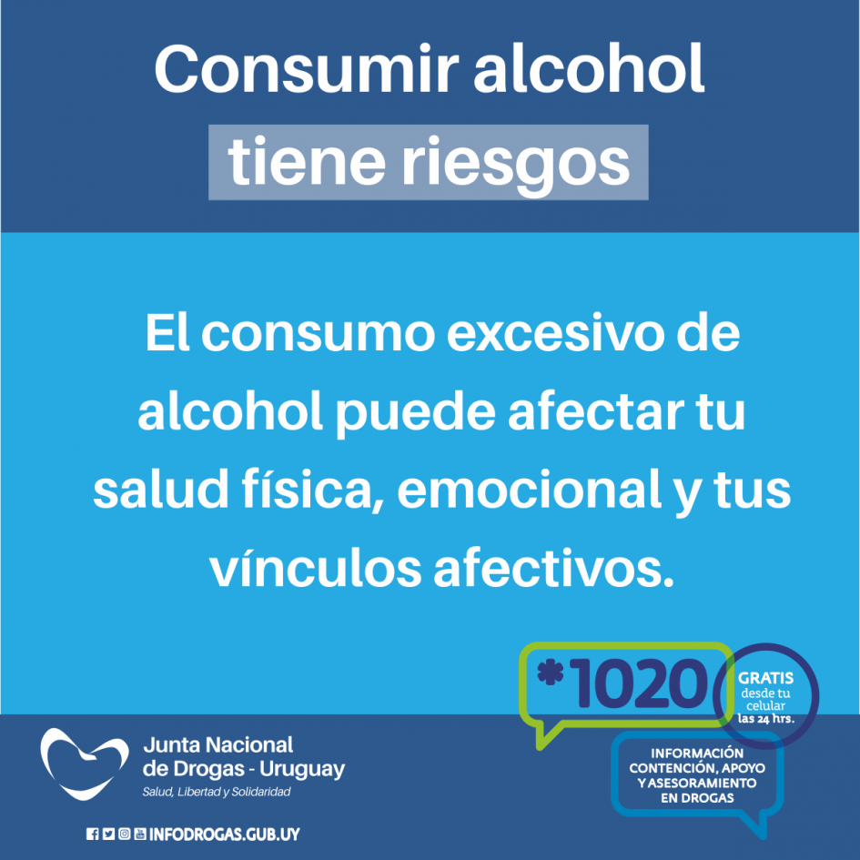 Consumir alcohol tiene riesgos 1
