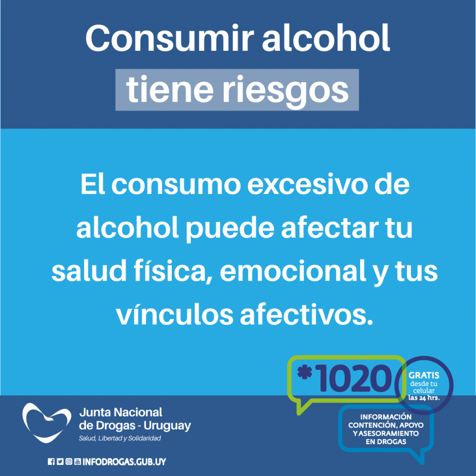 Consumir alcohol tiene riesgos 1 Consumir alcohol tiene riesgos 1