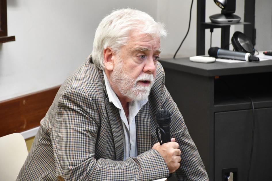 Secretario General de la SND, Dr. Gabriel Rossi. Foto: A. Rovelli, comunicación Facultad Psicología Secretario General de la Secretaría Nacional de Drogas, Dr. Gabriel Rossi