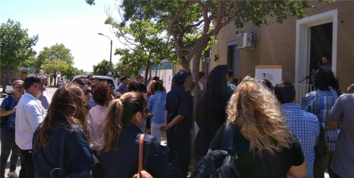 Público en la inauguración de la nueva sede del Ciudadela Artigas