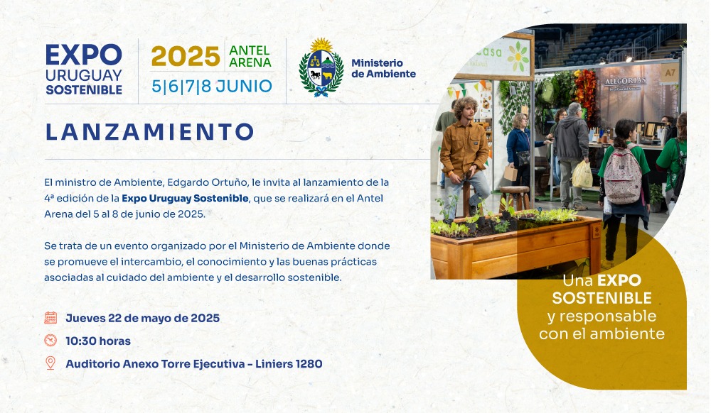 invitación lanzamiento Expo Uruguay Sostenible 2025