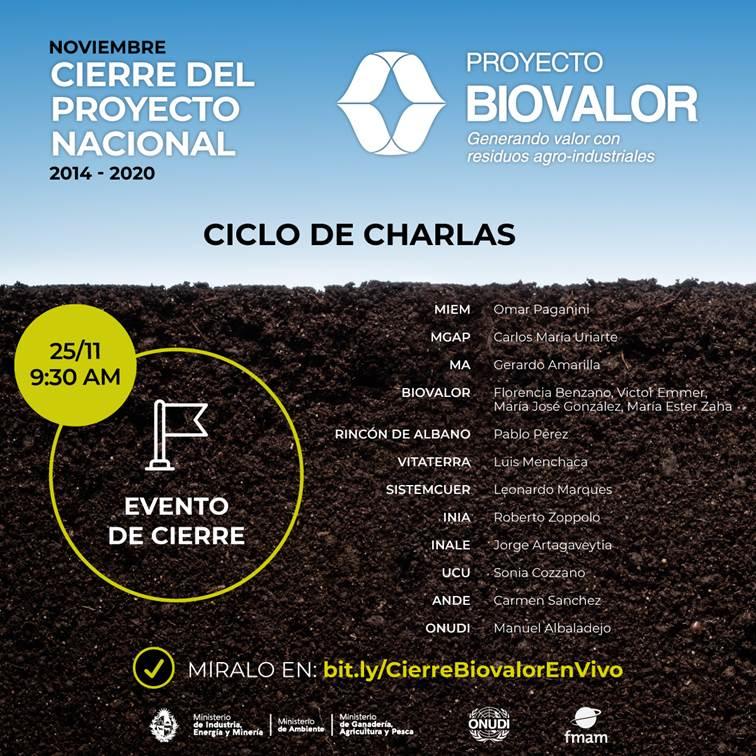 Invitación Cierre Proyecto Biovalor