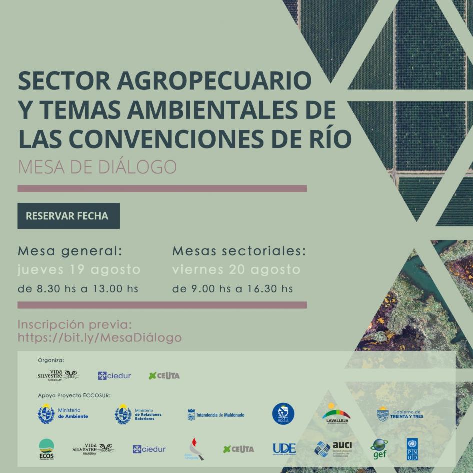 Mesa de Diálogo: Sector Agropecuario y temas ambientales de las Convenciones de Río
