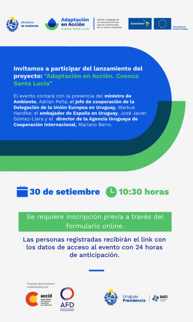 Lanzamiento Proyecto "Adaptación en Acción. Cuenca Santa Lucía"