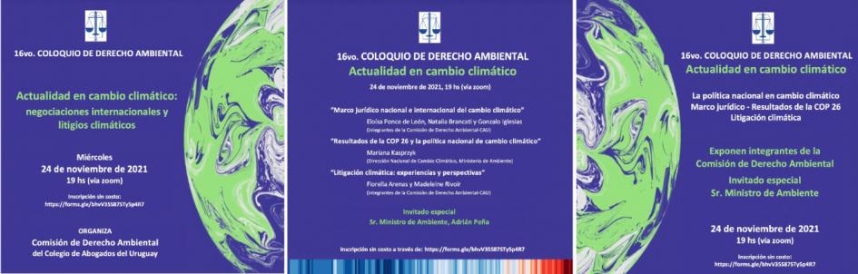 Programa 16° Coloquio Derecho Ambiental