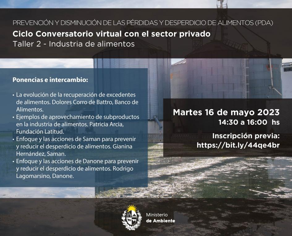 Taller 2: Prevención y disminución de las pérdidas y desperdicio - Industria de alimentos