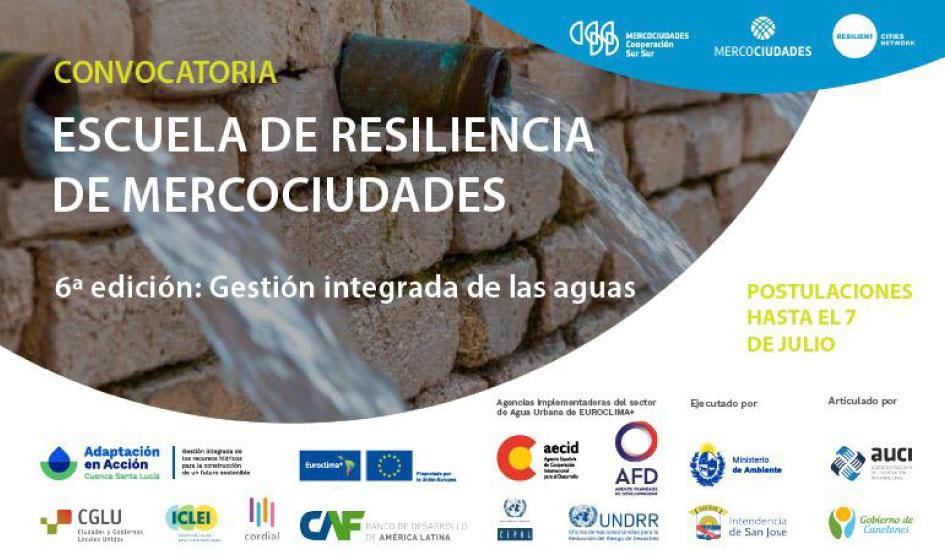 Convocatoria abierta: 6ª edición de la Escuela de Resiliencia de Mercociudades