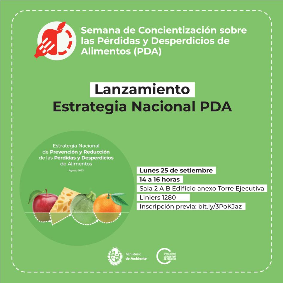 Semana de Concientización sobre las Pérdidas y Desperdicio de Alimentos (PDA)