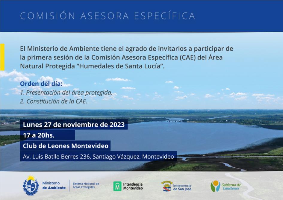 Primera Sesión CAE del Área Natural Protegida “Humedales de Santa Lucía"