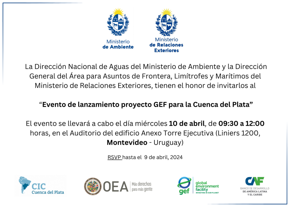 Lanzamiento Proyecto GEF para la Cuenca del Plata