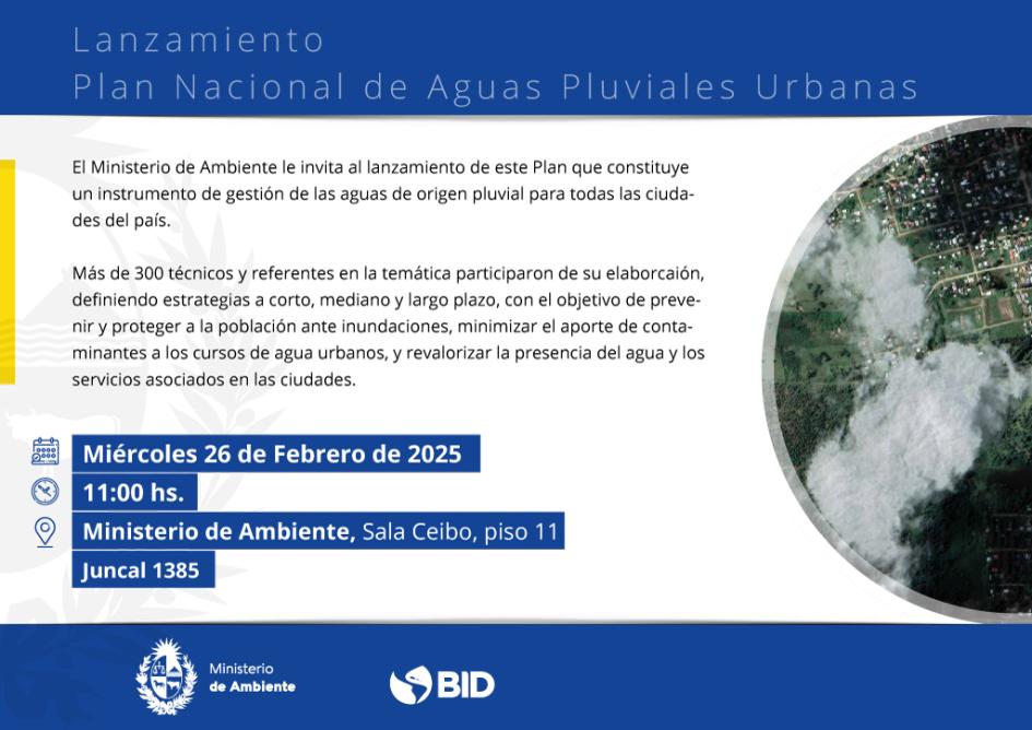 Lanzamiento Plan Nacional de Aguas Pluviales Urbanas