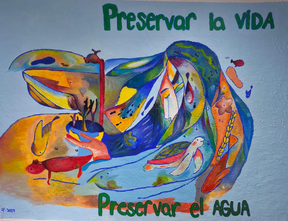 Mural de la Escuela Técnica de Aceguá Mural en Aceguá